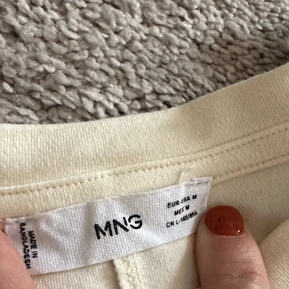 Mango Women's Cream Pants & Top Loungewear Set - Picture 2 of 8